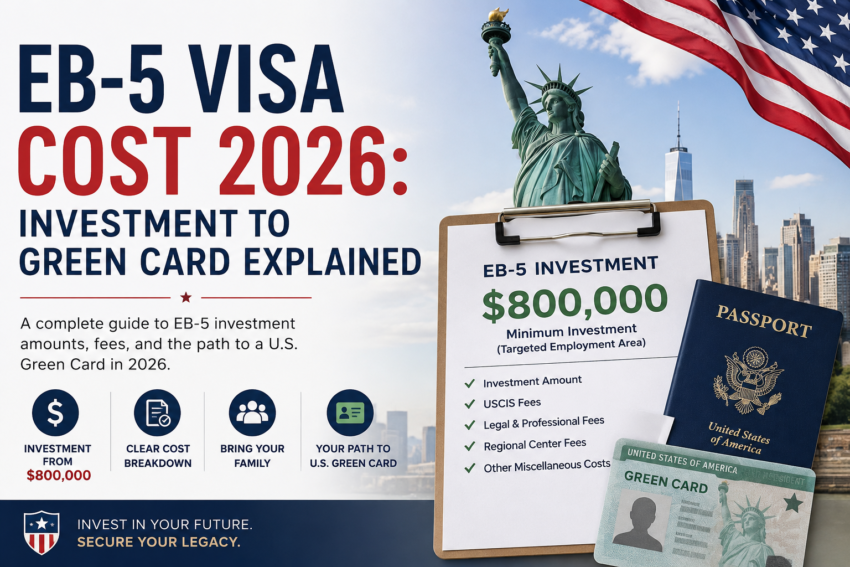 eb 5 visa cost for indian investors